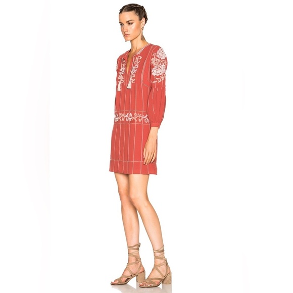 Ulla Johnson Dahlia Embroidered Mini dress in Sienna ❤️ size 2 - Picture 5 of 8